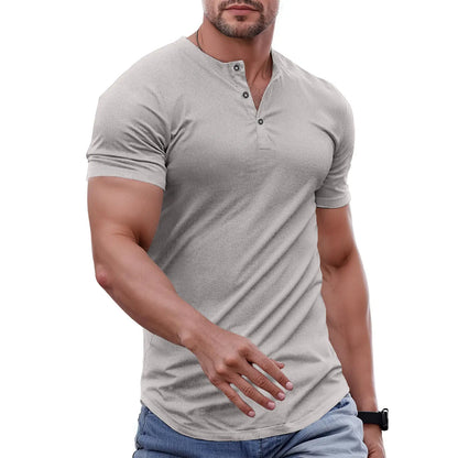 Stone Harbor Slim Fit Muscle Henley T-Shirt