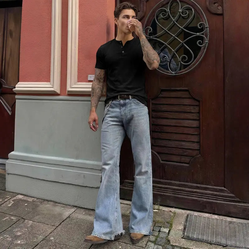 Stone Harbor Slim Fit Muscle Henley T-Shirt