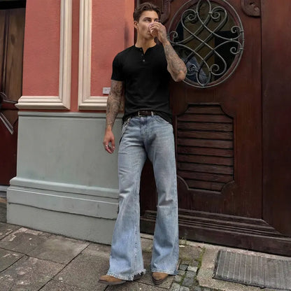 Stone Harbor Slim Fit Muscle Henley T-Shirt