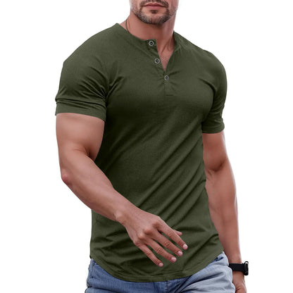 Stone Harbor Slim Fit Muscle Henley T-Shirt