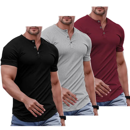 Stone Harbor Slim Fit Muscle Henley T-Shirt