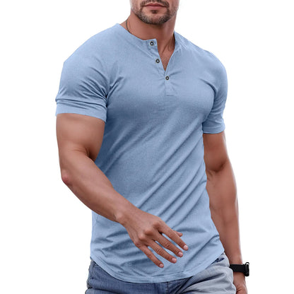 Stone Harbor Slim Fit Muscle Henley T-Shirt