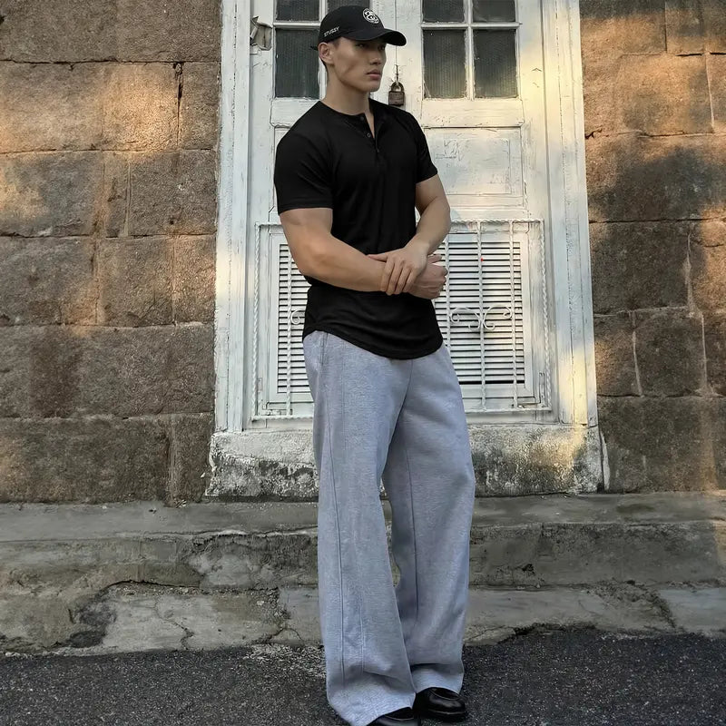 Stone Harbor Slim Fit Muscle Henley T-Shirt